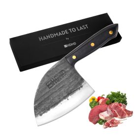 HDMD Cleaver Knife Meat Cleaver Knife For Meat Cutting, Real Hand Forged Knife High Carbon Steel Knife