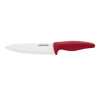 Farberware Professional 6-inch Ceramic Chef Knife with Red Blade Cover and Handle