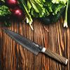 Kegani Chef Knife - 8 Inch Japanese Knife, 67 Layers Japanese VG-10 Damascus Steel Ultra Sharp Kitchen Knife