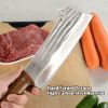 Kegani Meat Cleaver Knife - Heavy Duty Bone Chopper - 1.4 Lbs Butcher Knife Bone Knife - High Carbon Steel Butcher Knife For Meat Cutting