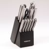 Farberware 15 Piece Stamped Stainless Steel Cutlery and Block Set