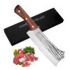 Kegani Meat Cleaver Knife - Heavy Duty Bone Chopper - 1.4 Lbs Butcher Knife Bone Knife - High Carbon Steel Butcher Knife For Meat Cutting