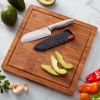 Farberware 5-Inch Santoku Knife with Edgekeeper Self Sharpening Sleeve, Stamped Stainless Steel Handle