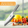 EaZy MealZ 2-Piece Knife Set 7-inch Santoku Knife and 4-inch Chef's Knife, Super Sharp Stainless Steel