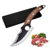 Kegani Viking Knife For Meat Cutting 6 Inch Meat Cleaver Boning Knife