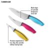 Farberware Precise Slice 3-piece Soft Grip Chef Knife Set, 8-inch Serrated Chef, 5.5-inch Serrated Utility, and 3.5-inch Trimming Parer