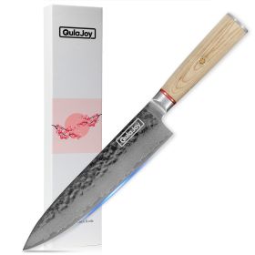 Qulajoy Nakiri Knife 6.9 Inch, Professional Vegetable Knife Japanese Kitchen Knives 67-Layers Damascus Chef Knife (size: Chef Knife)