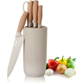 Kitchen Knife Set, 6-Pieces Khaki Sharp Knife Set for Kitchen (Brand: Dot Pet)